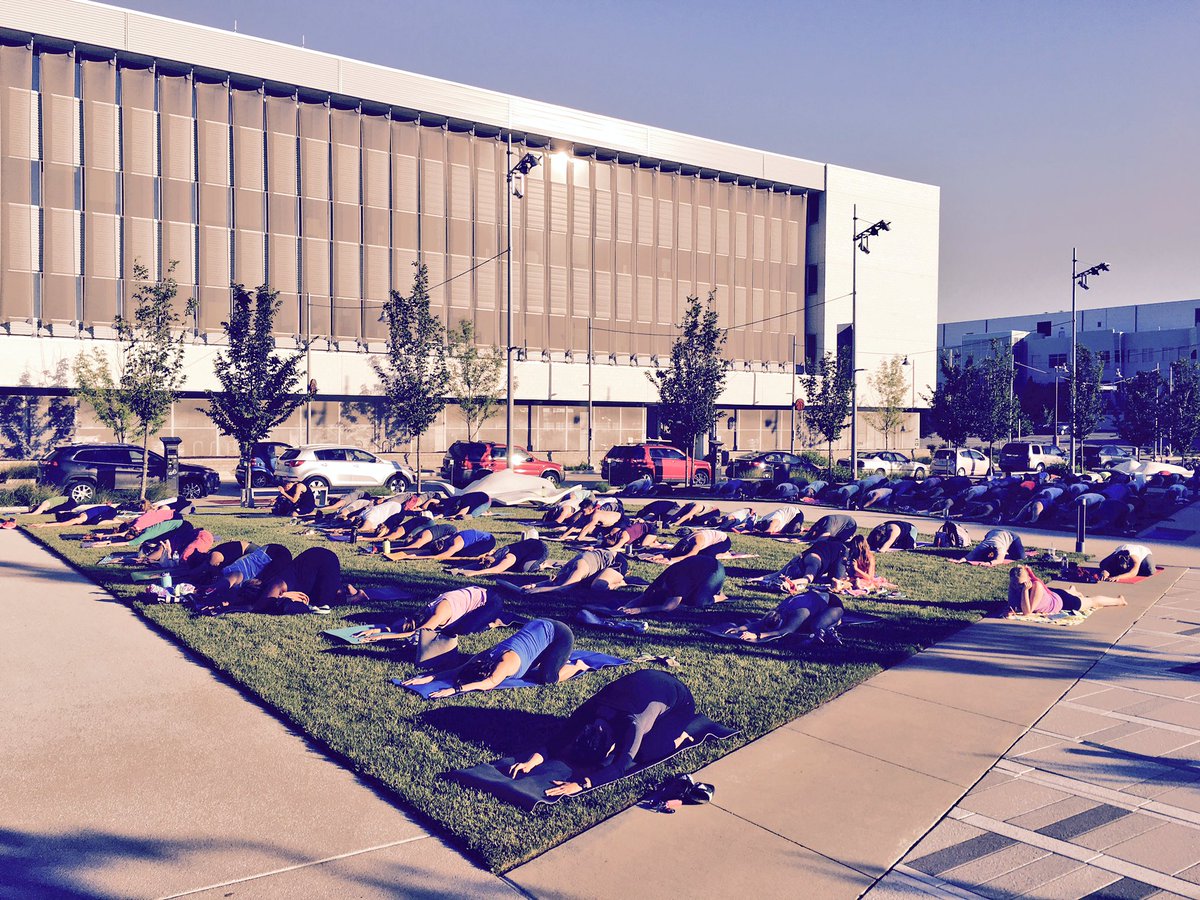 Kicking off #InternationalDayOfYoga with a free class in the <a href="/CortexSTL/">Cortex</a> Commons followed by <a href="/ParkAveCoffee/">Park Avenue Coffee</a>. It is a gorgeous morning! #IDY