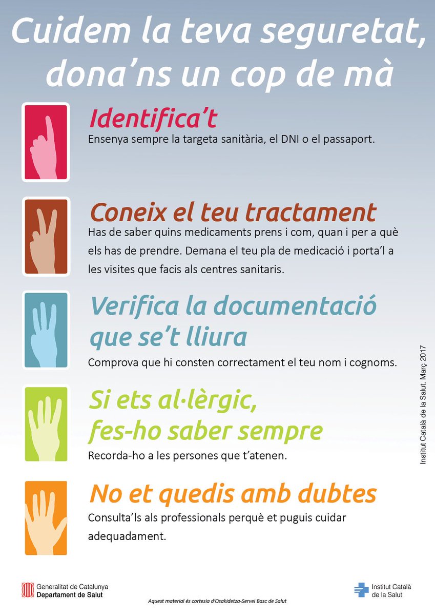 Per la teva seguretat, si ets al.lèrgic, fes-ho saber sempre. Aquest i altres consells en aquesta infografia bit.ly/2o70NUd
<a href="/icscat/">ICS. Generalitat</a>