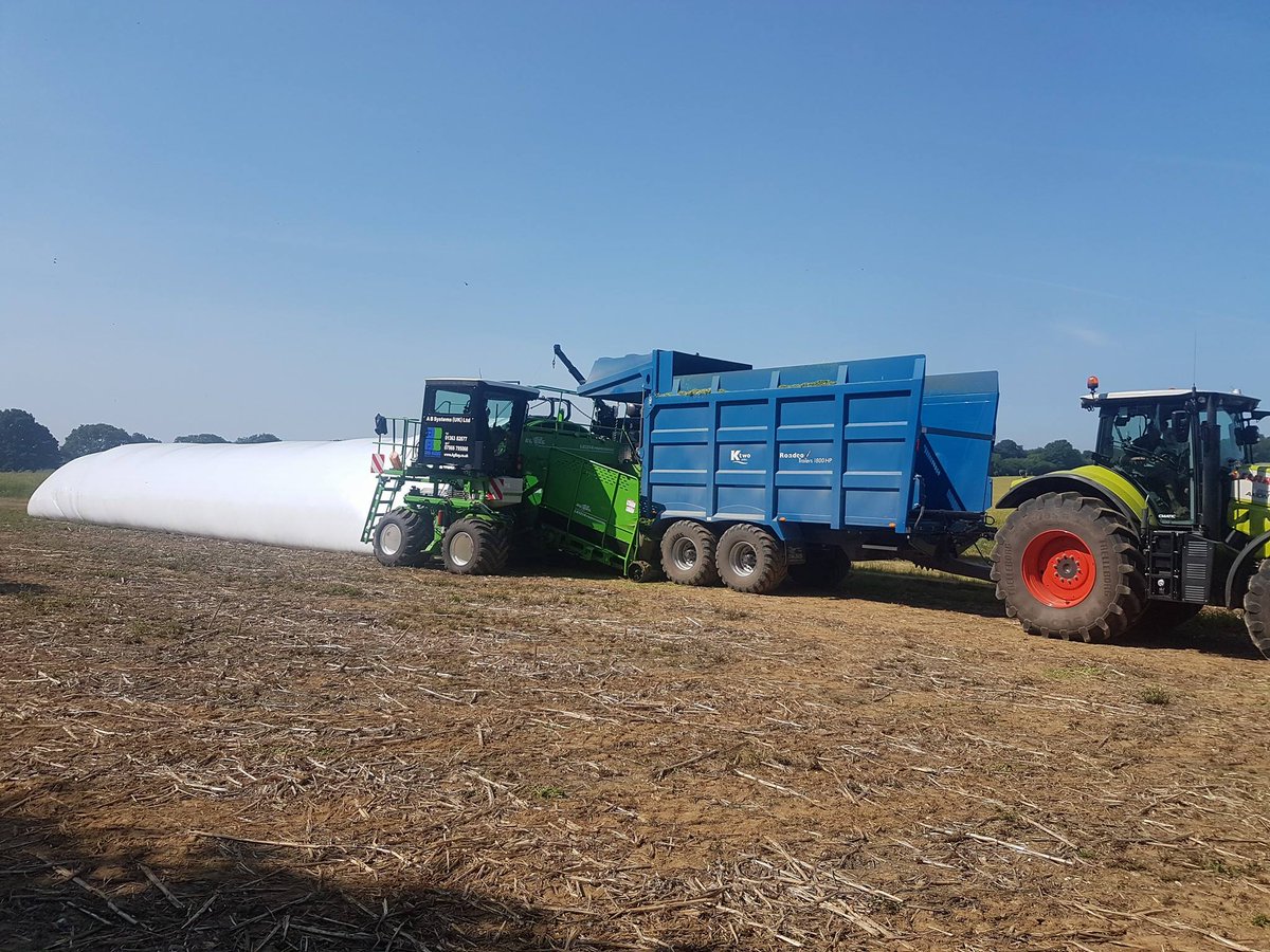 AgbagUK's tweet photo. Now underway with the wholecrop. Rye corn for a digester. Visit https://t.co/mWRgE1pQON to see how we can help you! #AgBag #Harvest2017 https://t.co/rjcnJwOnkf