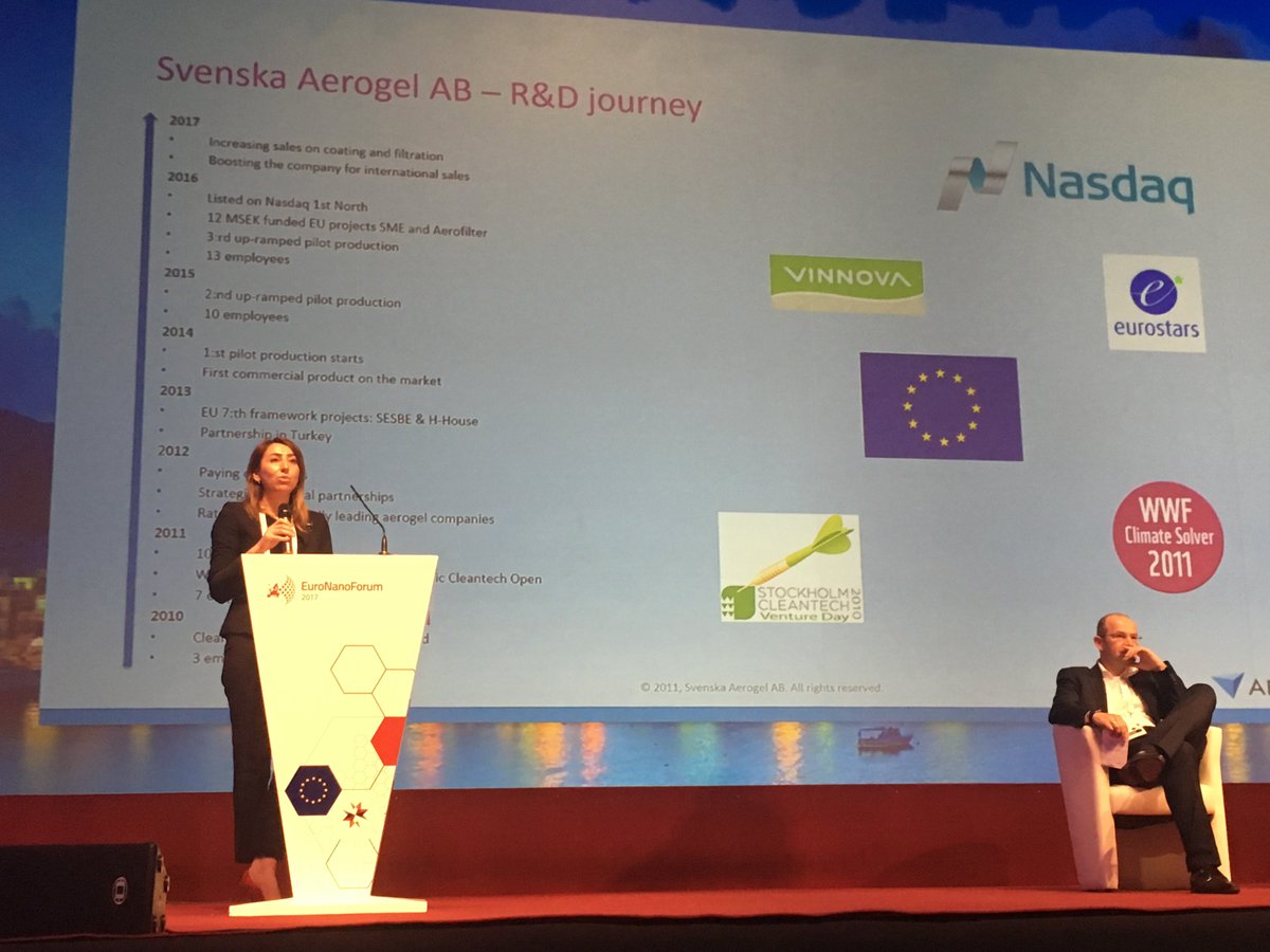 Farnaz Ghajeri on #aerogels in session 4, Republic Hall now