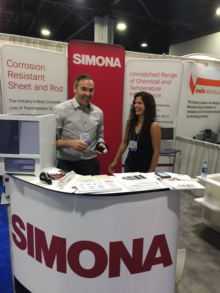 simonaamerica's tweet photo. Final day at #SURFIN2017! Stop by booth 115 to meet the @simonaamerica team and talk corrosion resistant thermoplastics! https://t.co/isOLjTsnzb