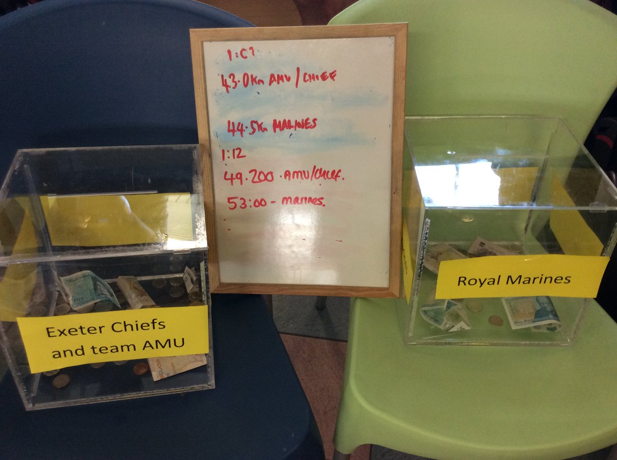 RoyalDevonNHS's tweet photo. It’s neck and neck! Team AMU/Cheifs are catching up! #Amucan #AMUD17 https://t.co/B2aSbpeBG0