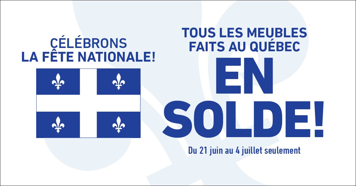 MeublesLeon's tweet photo. Saviez-vous que Meubles Léon est fier de vendre des produits
fabriqués au Québec?  https://t.co/7D3HhzjF2N https://t.co/t94KE1tNKf