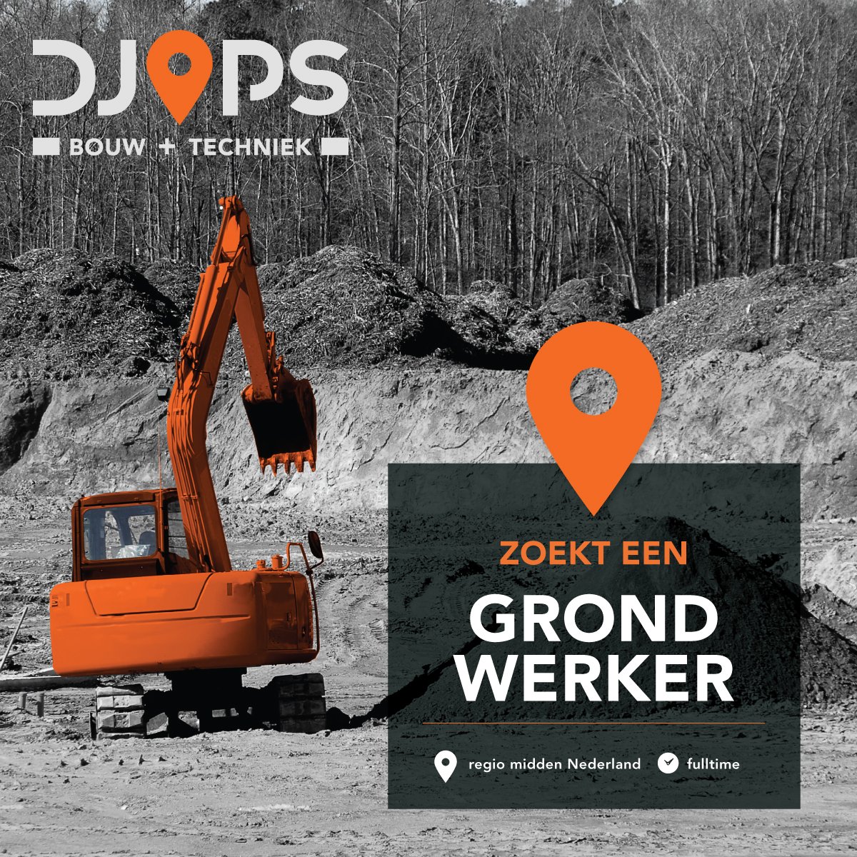 djops's tweet photo. Machinist met liefst rijbewijs(BE) en grondwerkers gezocht. Werkzaamheden zijn tussen A'foort en Arnhem. #vacature #grondwerk #machinist https://t.co/zWXucm0ycP