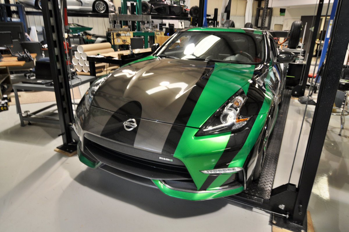 PowerstreamInd's tweet image. An old friend came back in to help finish out a project @ElicitD 
@NISMO Nismoparts.com @Project370z #nismo #370z