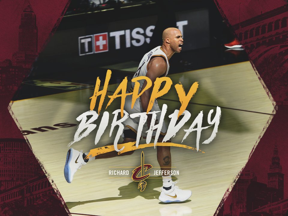 cavs's tweet image. RETWEET to wish Richard Jefferson a Happy Birthday! 🎂 🎙️ 🏀 🎉
More RJ photos: on.nba.com/2sHO2AZ
#AllForOne