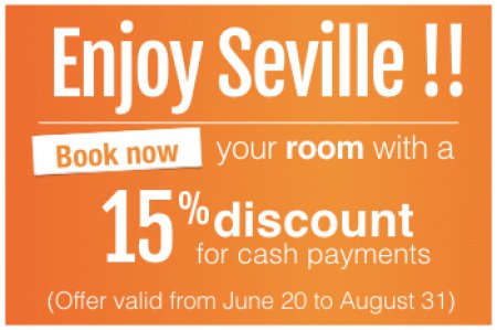 AdrianoSeville's tweet photo. Enjoy #Seville in summer with our fantastic promotion. 15% discount on your reservation! Discover a unique city https://t.co/4EjB1wJTG4 https://t.co/h2GbFk6nTy