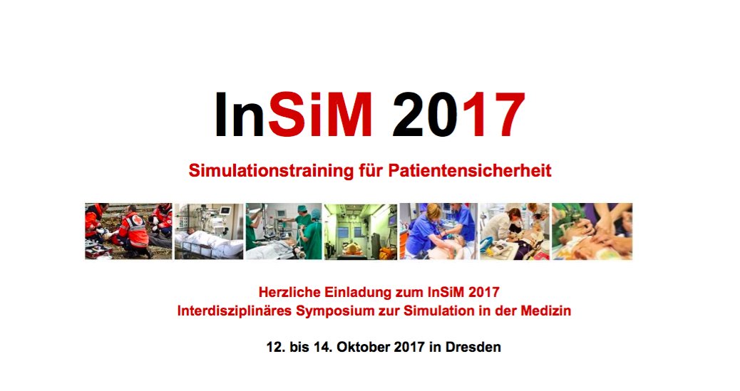 stups0711's tweet photo. 12.-14.10.17 Interdisziplinäres Symposium zur #Simulation in der Medizin in #Dresden #InSiM2017 @20Dgsim14 @SESAMSimulation @NetzKindersim https://t.co/VFSZPE2ZZg