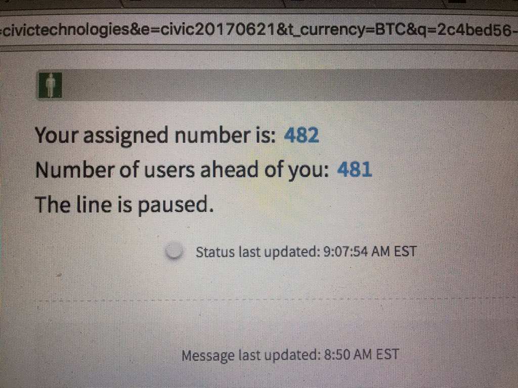 gforce_'s tweet photo. @VinnyLingham @civickey Alright let's roll @AshtonHayes_ how long can we expect to wait as 482nd?? Line being paused??? Africans need some civic... https://t.co/0rWzf2eRYV