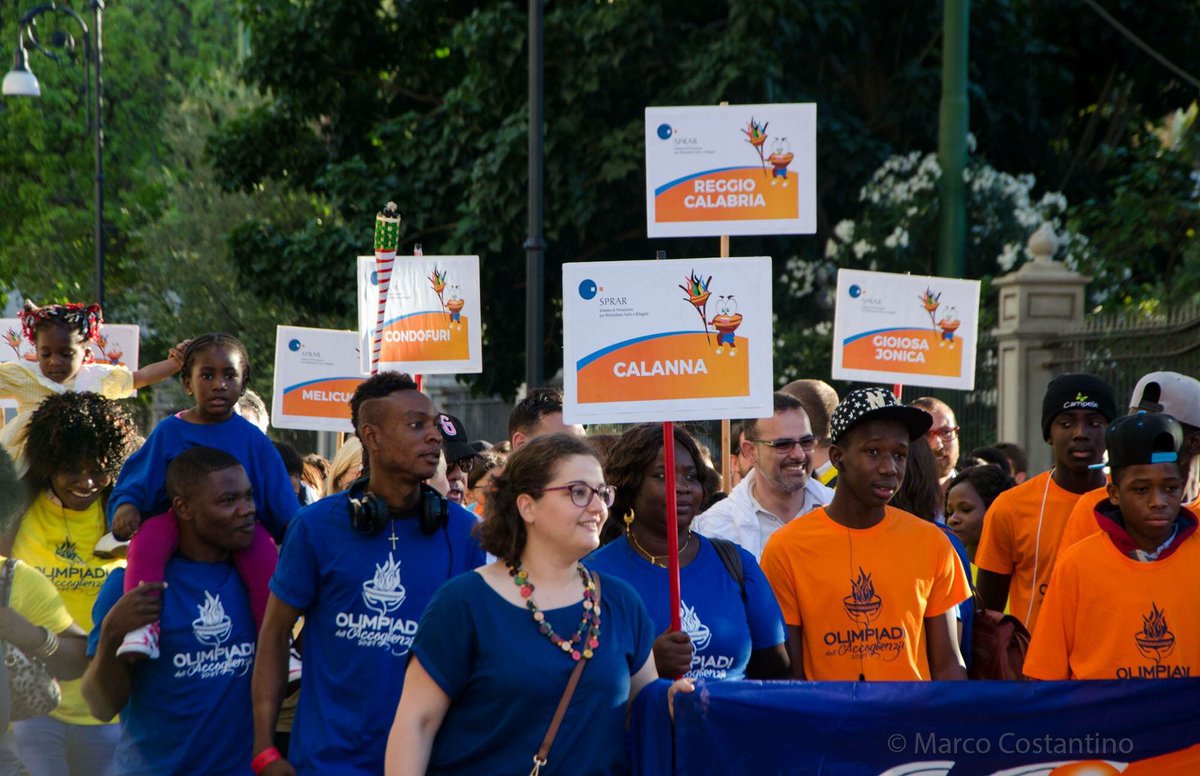 SPRARCalanna's tweet photo. #olimpiadiaccoglienza #reggiocalabria #withrefugees Lo @SPRARCalanna  insieme alla Reggio bella e accogliente! @rete_sprar @Cittalia https://t.co/x2ONRrQnBo