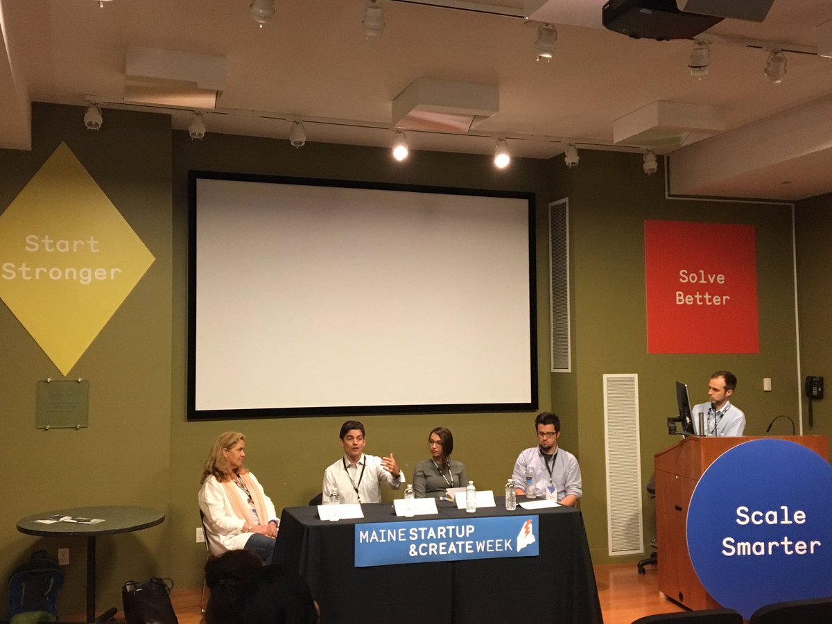 KatieShorey's tweet photo. Panel: how can we innovate the fight against opioids? #solveBetter @MaineSCW #MSCW2017 1000 Maine babies are born each year drug addicted :( https://t.co/iVQcpXiRgG