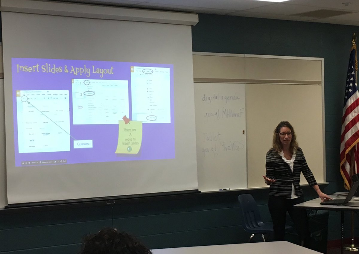 EdTechSmith's tweet photo. Building interactive lessons with @DawnPersing at #RLEdTech Digital BootCamp @rlschools #GAFE https://t.co/B1I75MdA8R