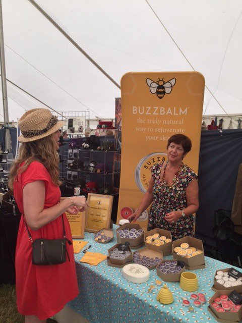 BuzzBalmUK's tweet photo. Another busy day at the @CheshireShow, Thanks to everyone who came to see us!πβοΈ
#buzzbalm #naturalskincare #cheshireshow https://t.co/f0fTBSKU1Y