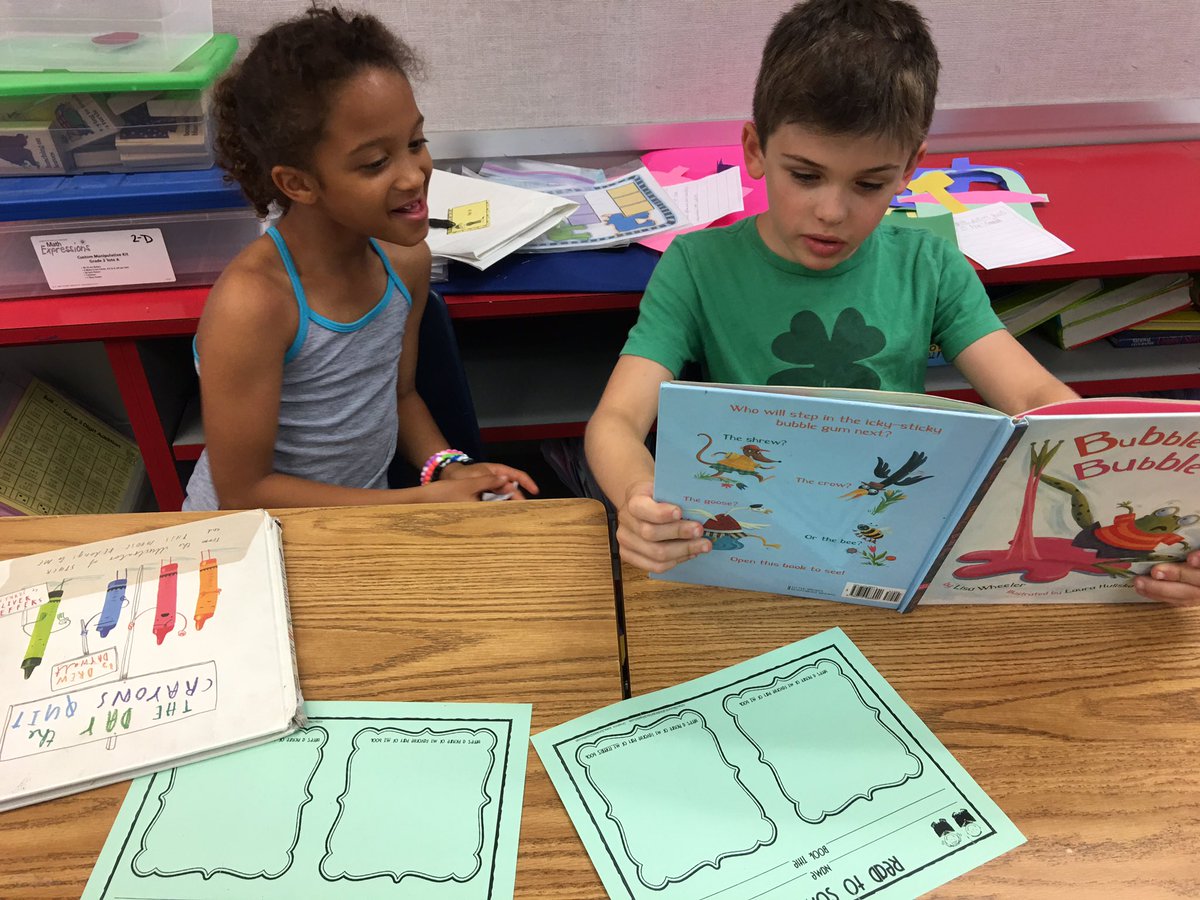 MsMacJack's tweet photo. Reading to partners today to show how fluent and expressive we have become as readers! #partnerreading #sillyinsecond #phesbulldogs 📚 https://t.co/q8SAl9gkuR