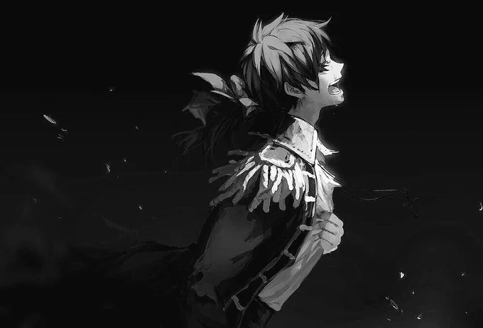#描いた絵をモノクロにしていくとかっこいい

かっこいいかな? 