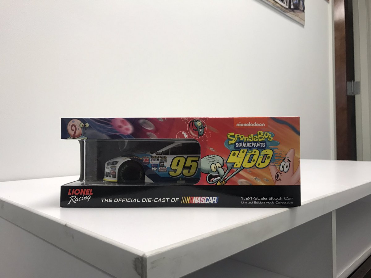 LFR95's tweet photo. Want to score a diecast of our 2015 No. 95 SpongeBob WRL car? #Retweet to be entered to win! Must follow us to win. #NASCAR https://t.co/o0fBxNqv91
