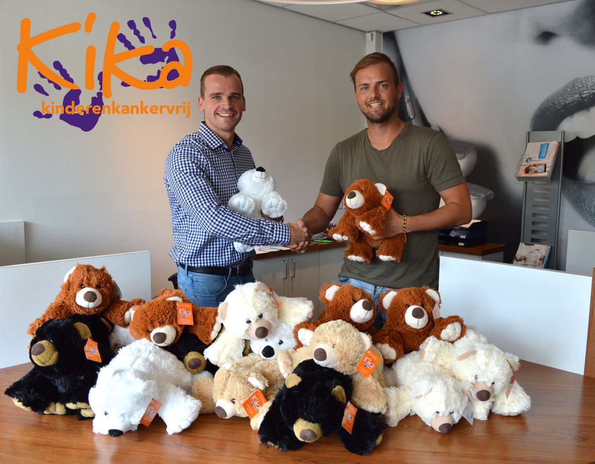 Onze eerste grote verkoop van KiKa-beren is een feit: <a href="/Yestelecom_NL/">Yes Telecom</a> heeft 120 beren gekocht! Fantastisch om samen met hen KiKa te steunen.