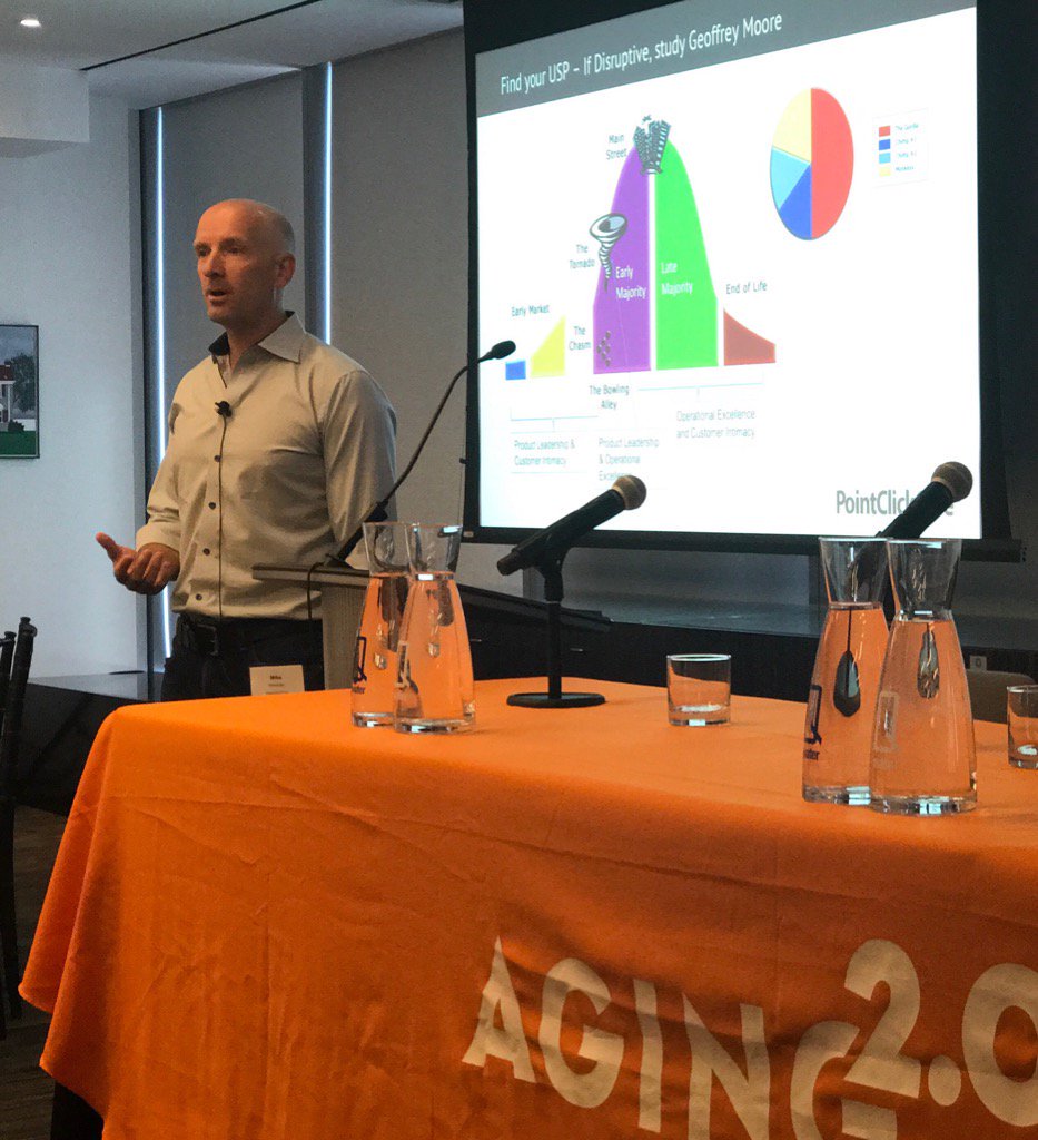 Aging20's tweet photo. Awesome morning keynote from @PointClickCare CEO! #A2Summit https://t.co/1EcrvP2YFS