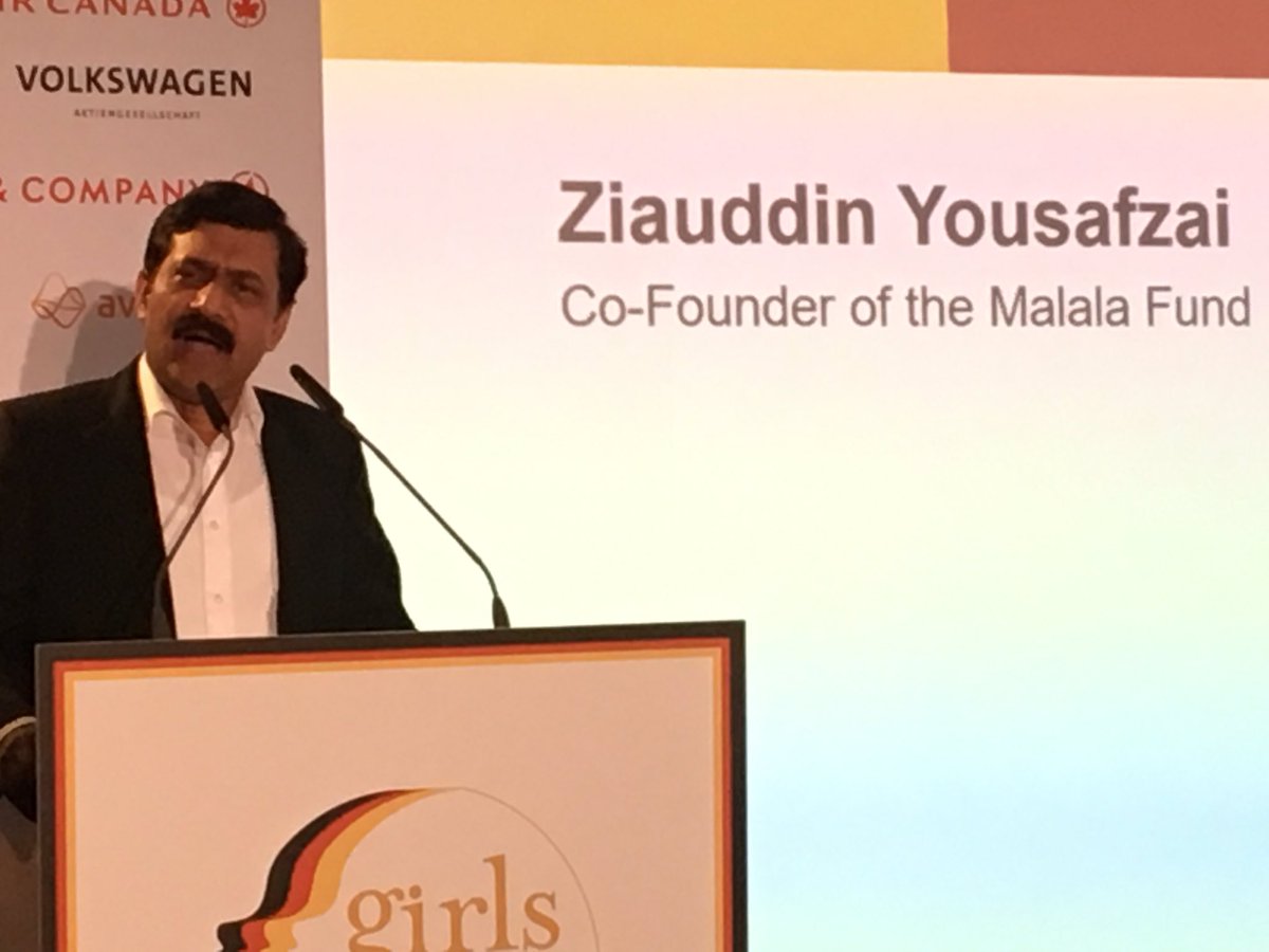 MalalaFund's tweet photo. "Malala didn't know her BBC diary would have an impact. Small things you do now can also create change."— @ZiauddinY at @Girls20 summit https://t.co/3Pn8ADbxT5