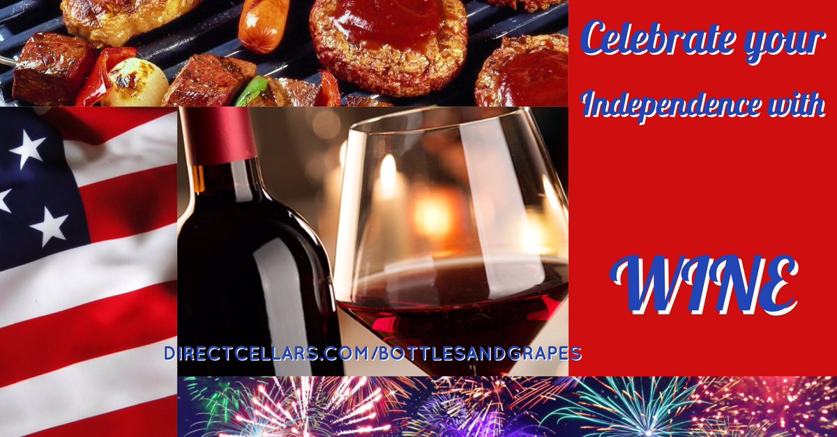 Share #wine #wineclub #bottlesandgrapes #independenceday #firworks #bbq #celabrate