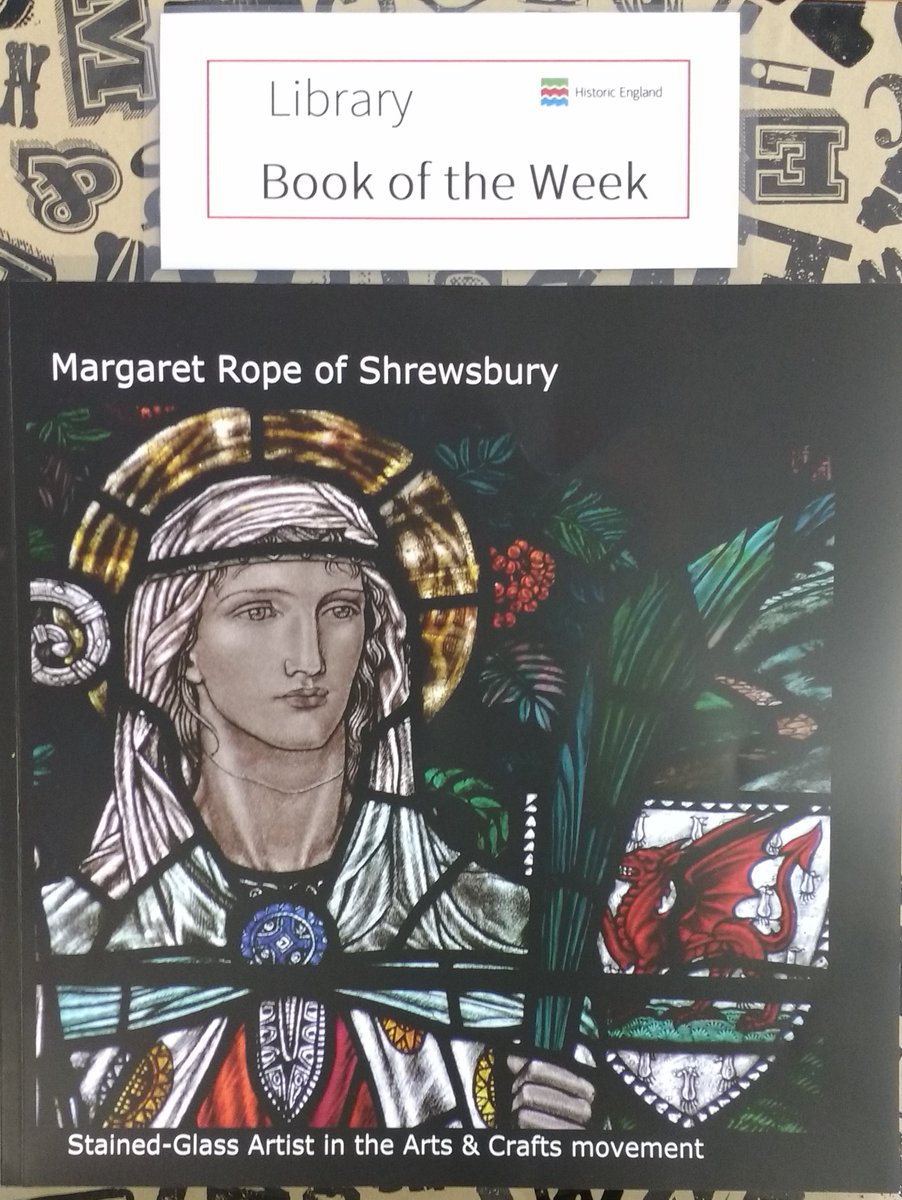 Glorious Arts &amp; Craft stained glass from Margaret Agnes Rope. 
#HELibrary