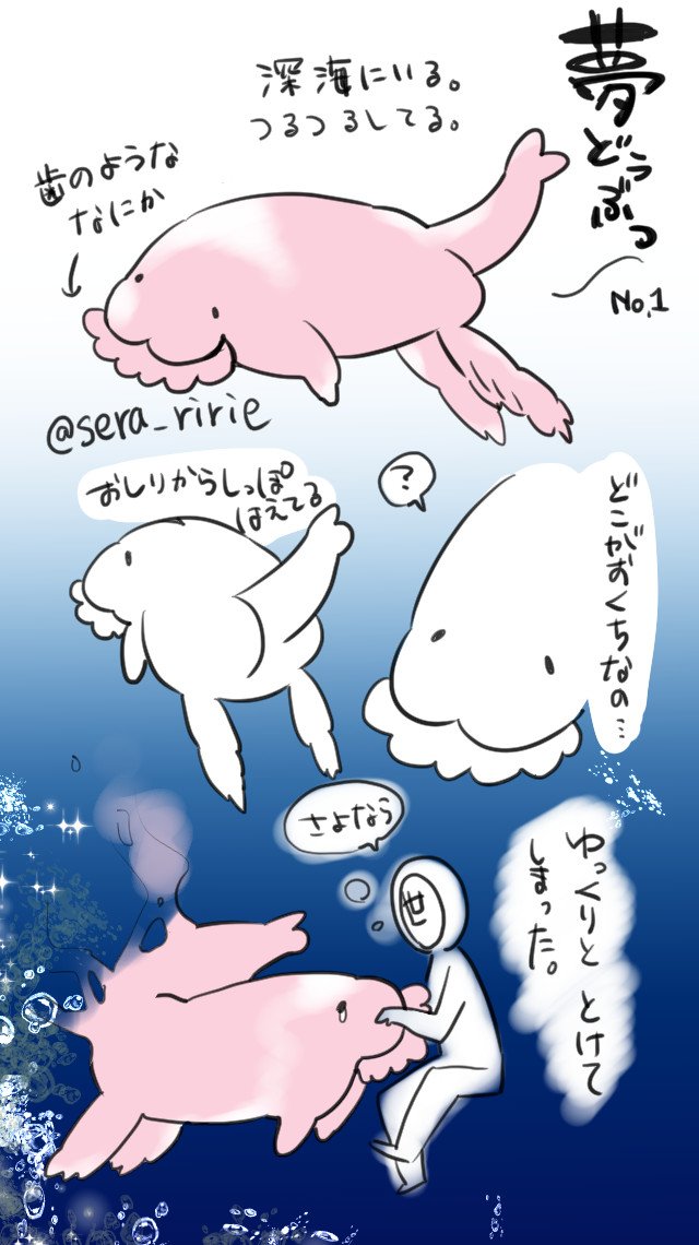 今日の夢に出てきたイルカのようなどうぶつ。 