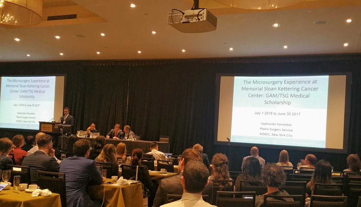 CJCoroneos's tweet photo. GAM/TSG recipient Sophocles Voineskos sharing his fellowship experience @sloan_kettering #CSPS2017 #MacRO https://t.co/tA2X3a7NY2
