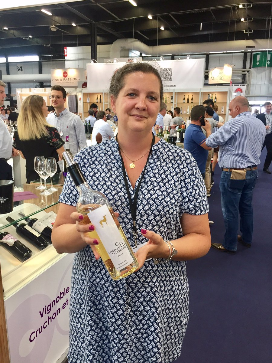 Un grand bravo Laetitia pour ce #SauvignonBlanc qui sort des sentiers battus ! #lalevrette #bordeaux #winelover #vinexpo2017
