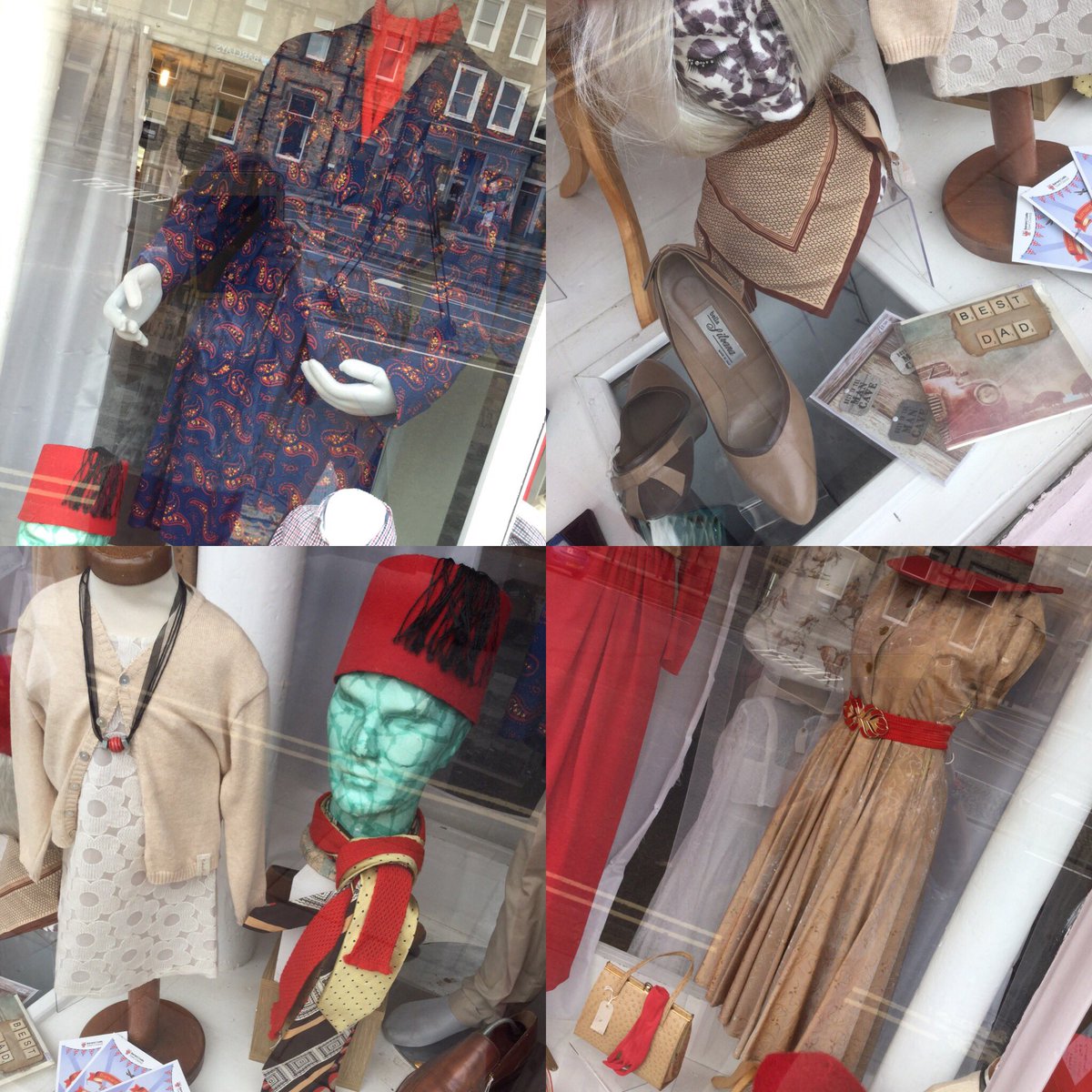 teesdaleDACIC's tweet photo. Getting ready for Barnard Castle's 1940s weekend👘👟 flags are up ready🚩🚩🚩 #1940s #fashion #weekend #retro #vintage https://t.co/MQ1rQhfFUd