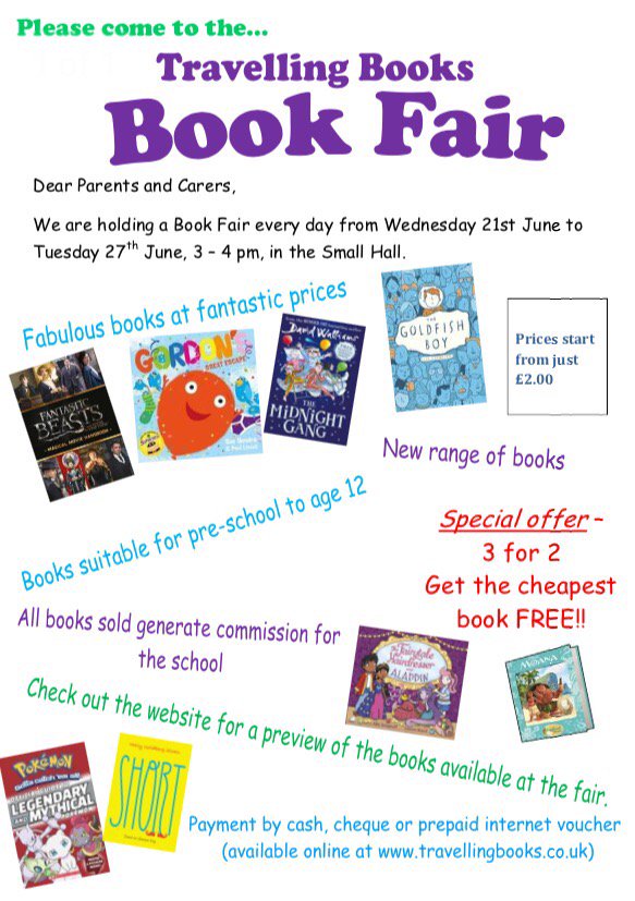 FOPWPS's tweet photo. Don't the Book Fair starts after school today and ends Tuesday 27th June. Some great offers and books available. https://t.co/F00c0DTosl