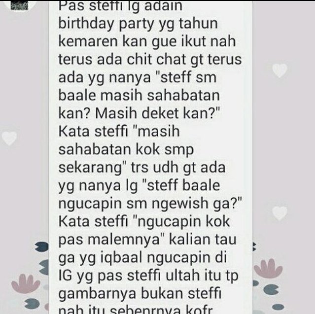 iqlvsteff's tweet photo. bahkan aku terlalu malu untuk mengatakan "selamat bertambah umur, stefhanie".
#kangenIqsteff 
@iqbaale @steffizmr15 https://t.co/IqxrQafDzt
