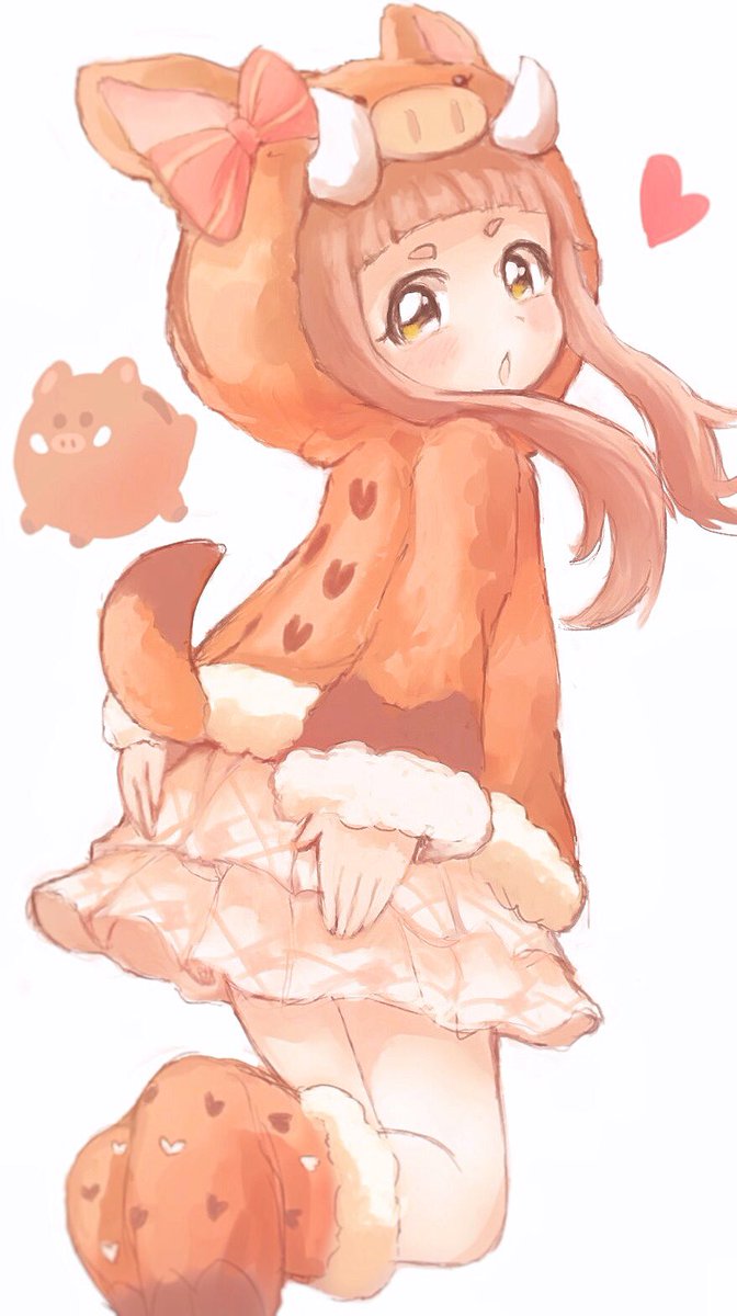 イノシシ仁奈ちゃんめちゃめちゃかわいかったので…☺️お洋服前側も見たい! 