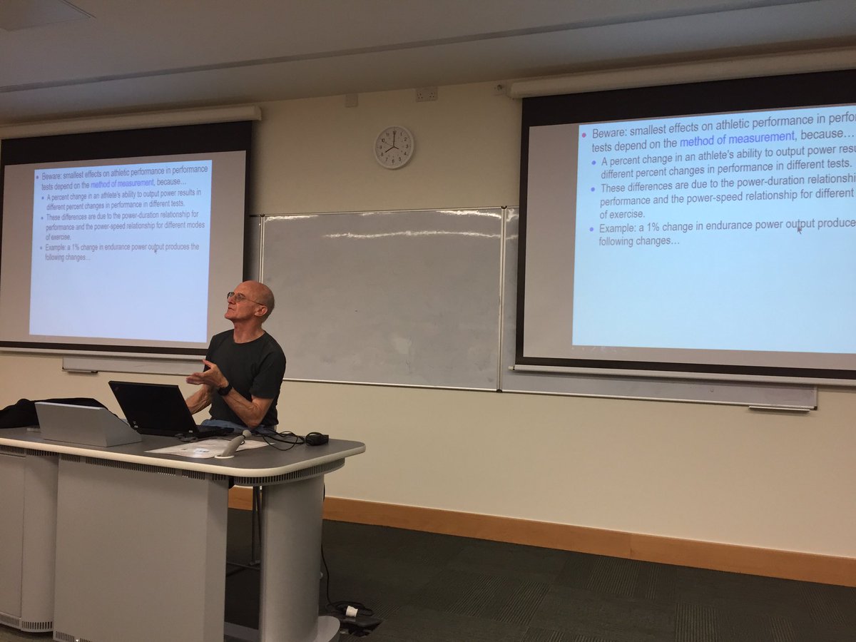 rossy_nev's tweet photo. Prof. Will Hopkins on magnitude-based inference and magnitudes of effects #beyondCohen https://t.co/11m9jhAvxu