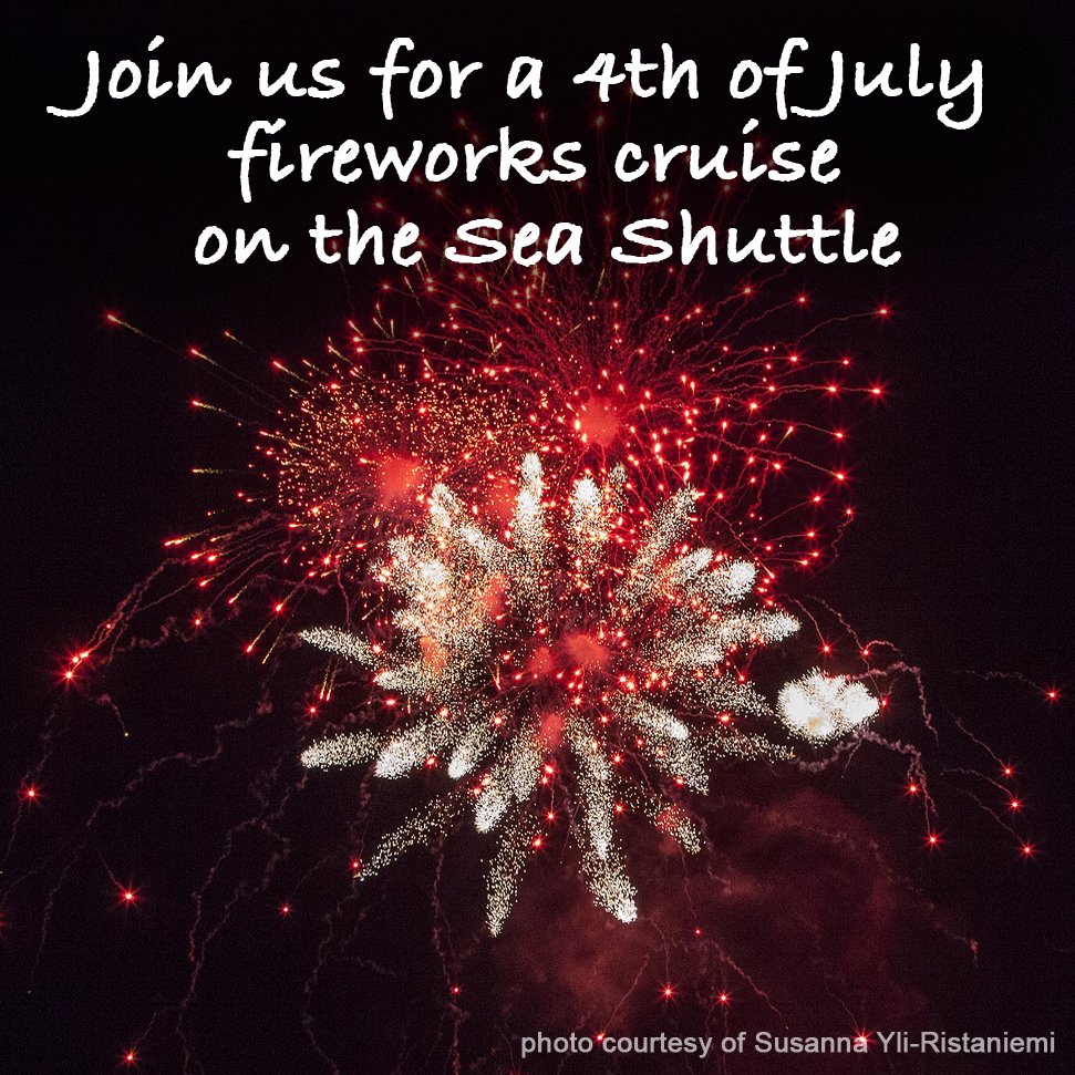 SeaShuttleMA's tweet photo. If you like fireworks as much as we do...reserve your space for Salem/Marblehead cruises on the 4th of July. https://t.co/gufIHHX896 https://t.co/QCytmQpy86