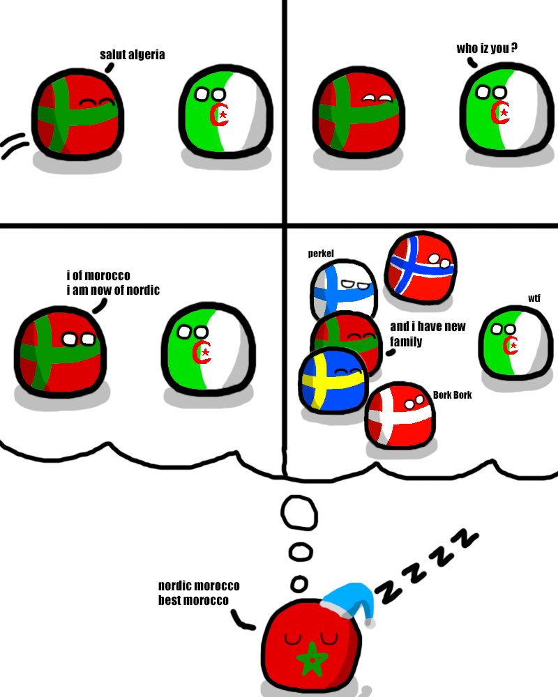 AlgeriaBall's tweet photo. Morocco Kånt into nørdic 😏 https://t.co/fAQgXPrc5G