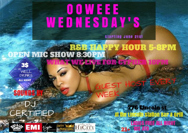 ImanAliece's tweet photo. HAPPY FIRST DAY OF SUMMER DENVER 
 ~ALL ARTIST WELCOME TO PERFORM~ 3$ WELL DRINKS 
LADIES FREE ALL NIGHT
10$ ATD 776 LINCOLN ST DENVER. https://t.co/hU5TVPWDeJ