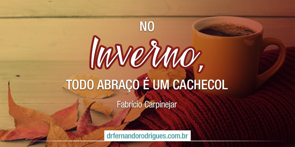 DrFernandoHR's tweet photo. Hoje começa o #Inverno! No Inverno, todo abraço é um cachecol. #DrFernando #CirurgiaPlasticaBH #BH https://t.co/AcCIba582v