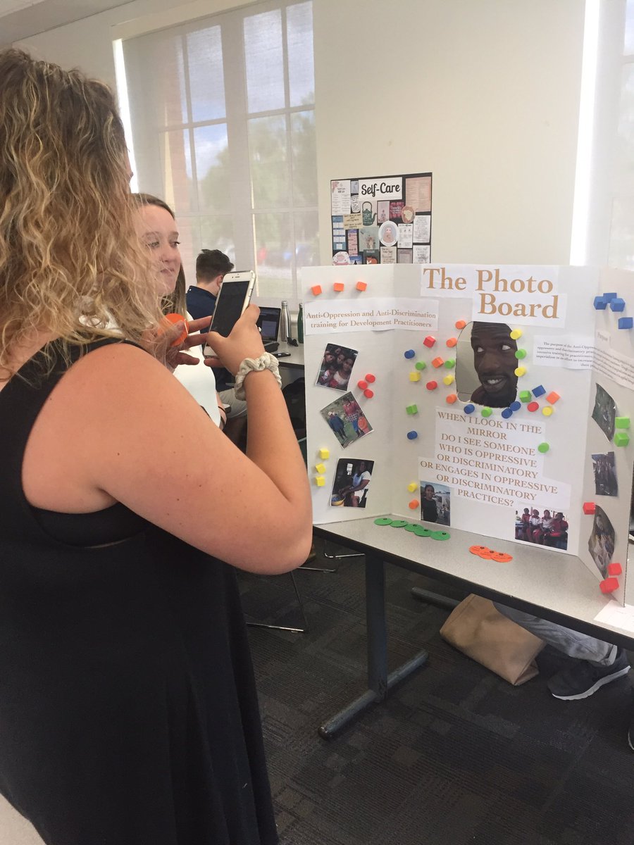 tkranics's tweet photo. Today in class we are presenting our "Training of Trainers" programmes. There are some really great ideas! #InternationalDevelopment https://t.co/cbavSp3Z6I