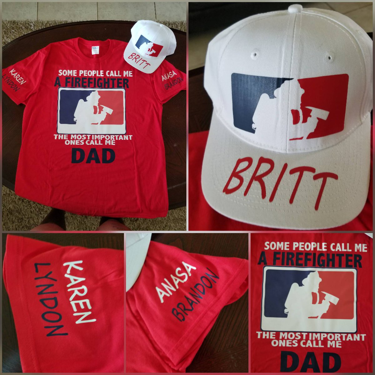 brittimPRESSion's tweet photo. Yet another custome Father's day style. #daddyday #impress HAPPY FATHERS DAY TO ALL DADS!! #hat&amp;shirtcombo https://t.co/B0MNRmK0aQ
