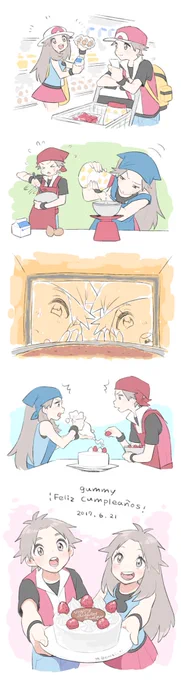 私のアミーゴがお誕生日なのでお祝い絵を描きました!!これからも仲良くしてくれると嬉しいな(*'▽`*)
Happy birthday gummy(@fauxame)🎉Thank you for being my friend💕We baked this cake for you🍰 