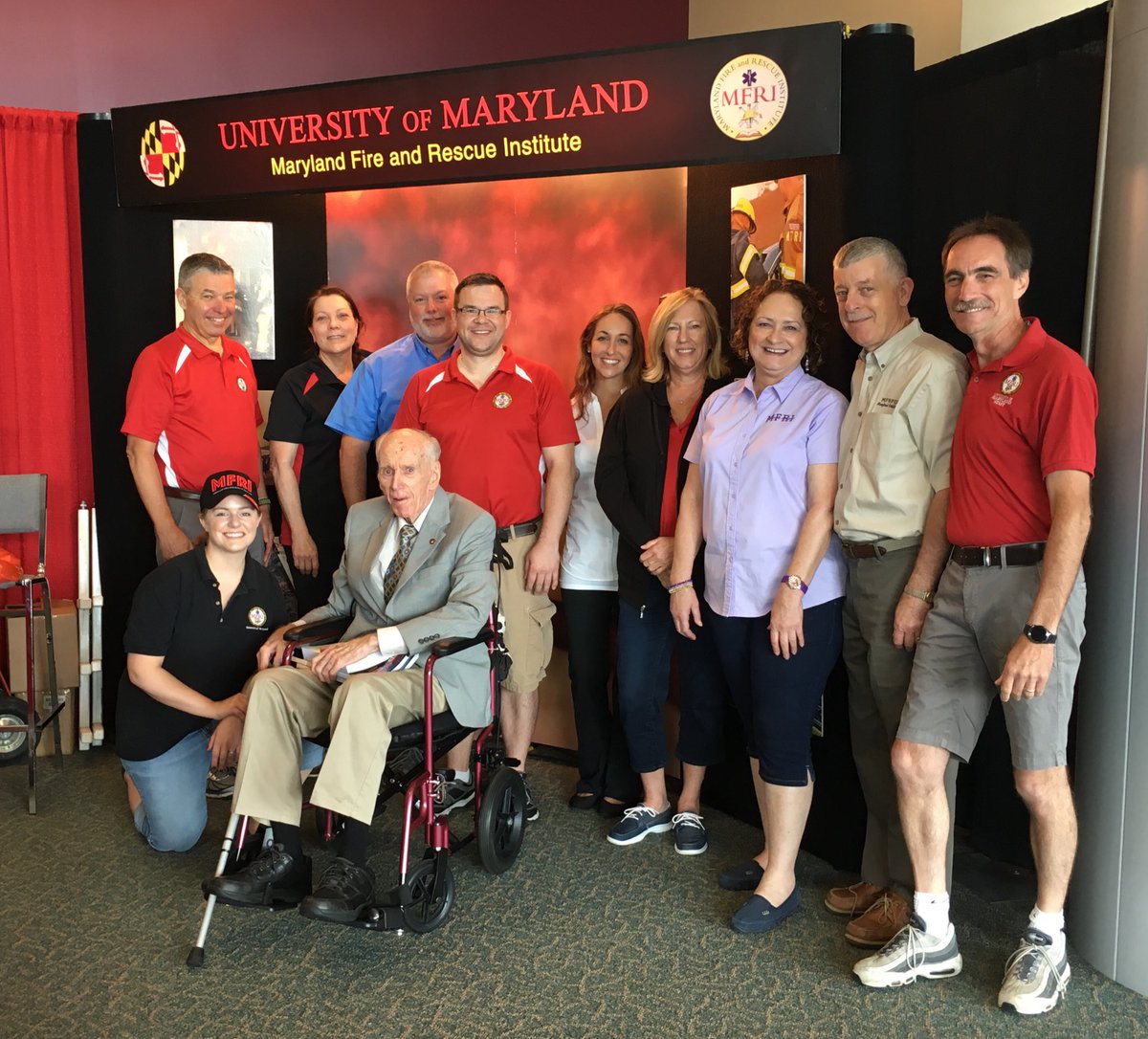 MFRI_UMD's tweet photo. So thankful that John Hoglund stopped by today! It is an honor to see him and obtain wisdom from such an incredible man! #MSFA2017 https://t.co/nk6RXBJqIj