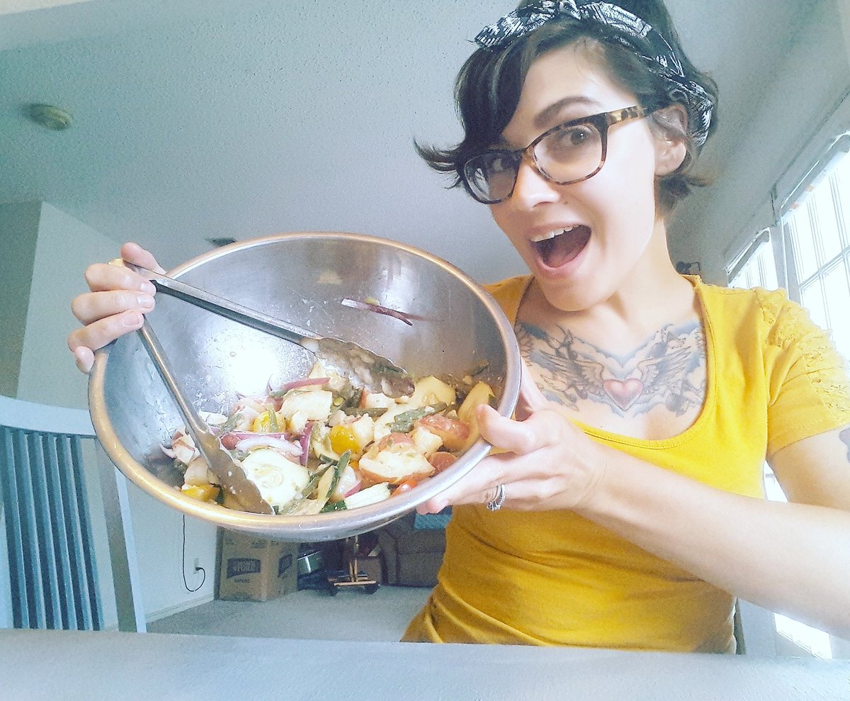 Take a gander into my family's delicious history with this easy salad! <a href="/modestly_made/">Modestly Made</a> style! Click to subscribe! ❤youtu.be/0ozSpahfTL0