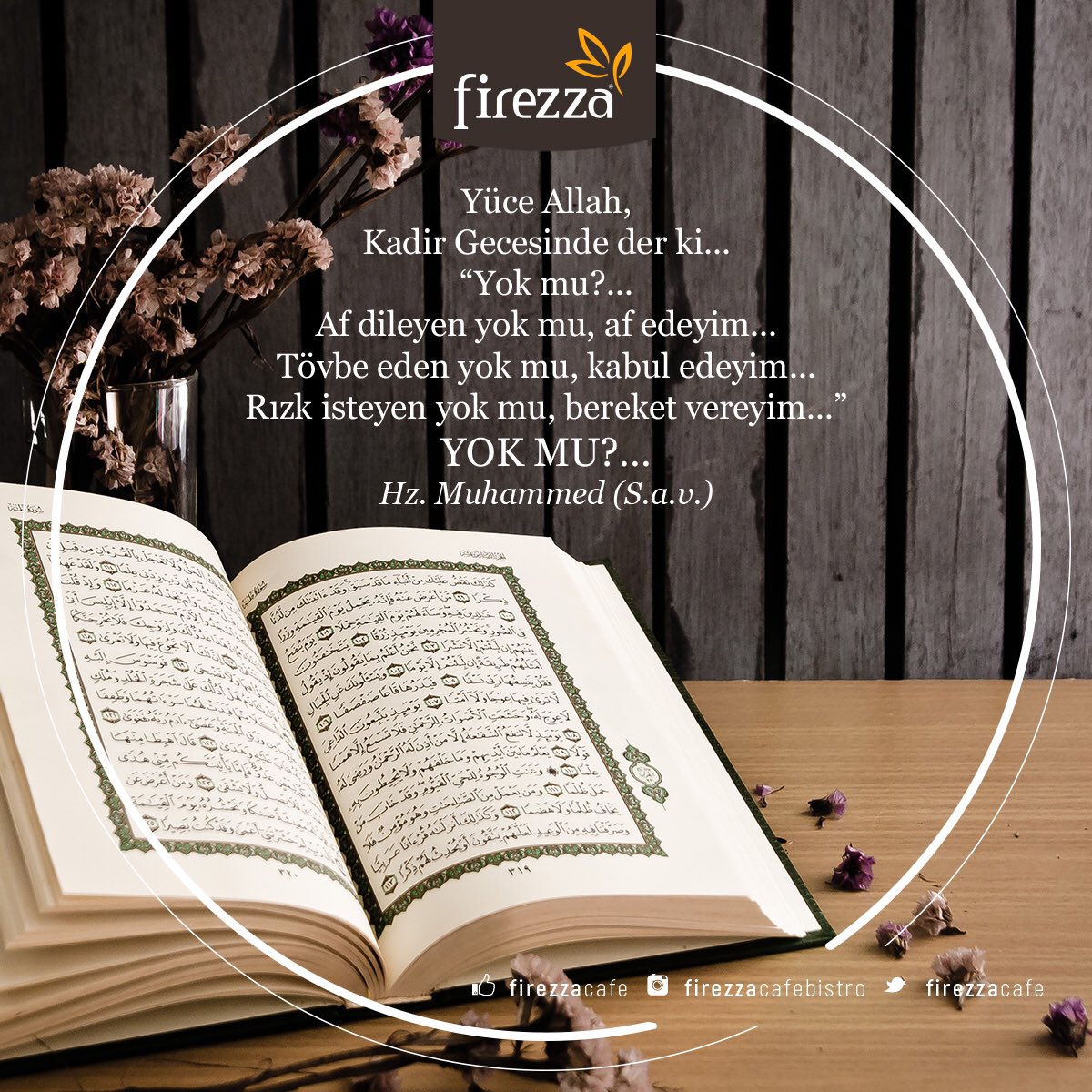 firezzacafe's tweet photo. Bin aydan daha hayırlı olan Kadir Geceniz mübarek olsun... #kandil #kadirgecesi #ramazan #firezza #like4like #like4follow https://t.co/9xu3yEPUoY