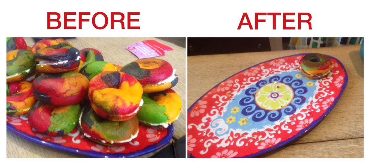 H4BEurope's tweet photo. Our Bright Bagel Breakfast this morning, benefitting @SavetheChildren   We sold out in 1 hour! Thanks, HKX colleagues. 
#HHandYou https://t.co/YUKeSN4rK2