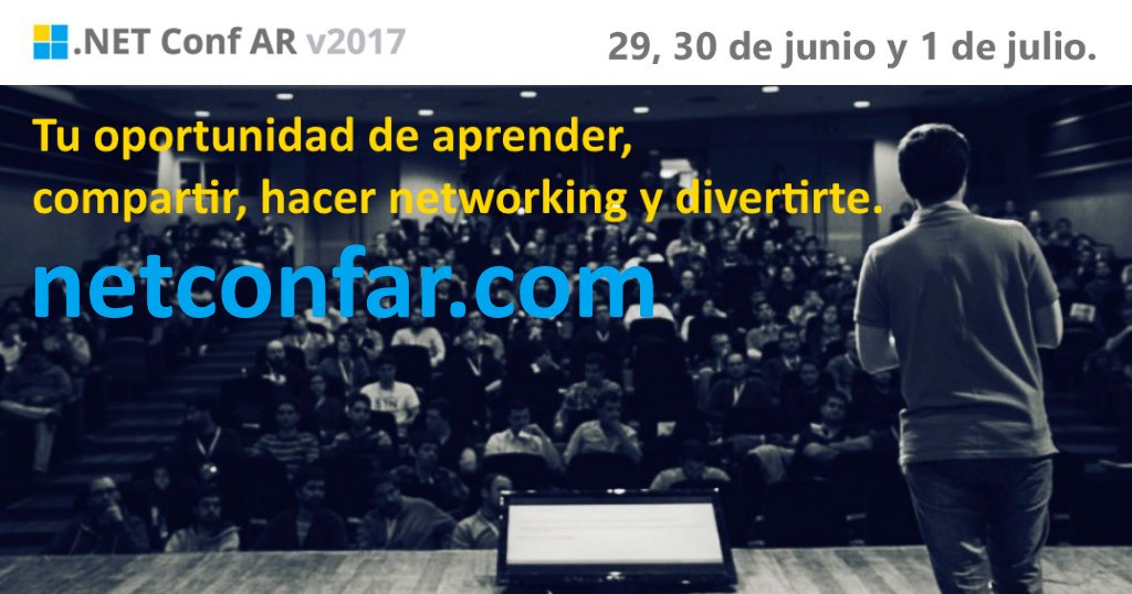 KineticaArg's tweet photo. Vamos a estar presente, el 29 de Junio, se realiza por primera vez en Argentina .NET Conf AR v2017 No te quedes afuera que #EXPLOTAAA https://t.co/VZDmt3X5nm