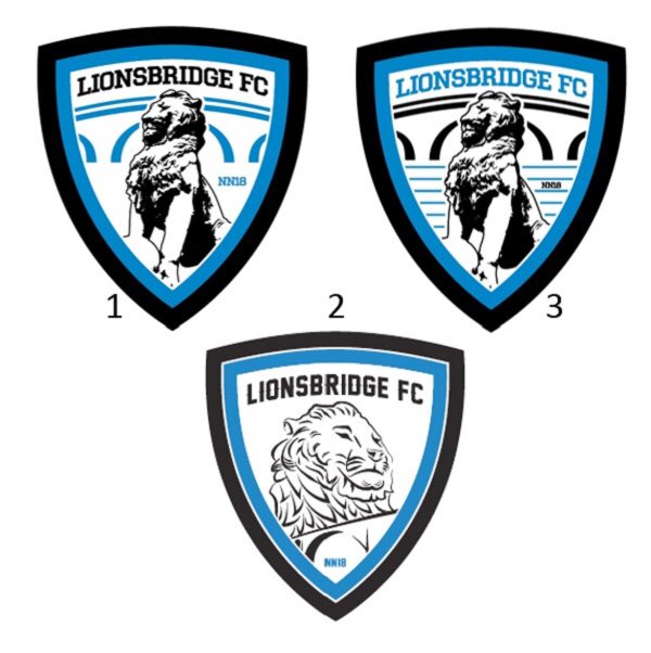 LionsbridgeFC's tweet photo. VOTE! Help decide the club logo: Reply 1, 2 or 3. And! RT + Follow to enter to win a pair of season tix + 🦁 ⚽️ shirt. #ThisIsOurBridge
#757 https://t.co/nYNxBmTzX9