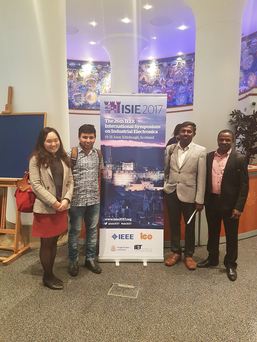 Grp_BEST's tweet photo. @BEST_UofG members presenting  research work on flexible electronics  at @ISIE2017 @wentingdang @IAmShoubheek @UofGEngineering @UofGlasgow https://t.co/ZVvkw3lr9K