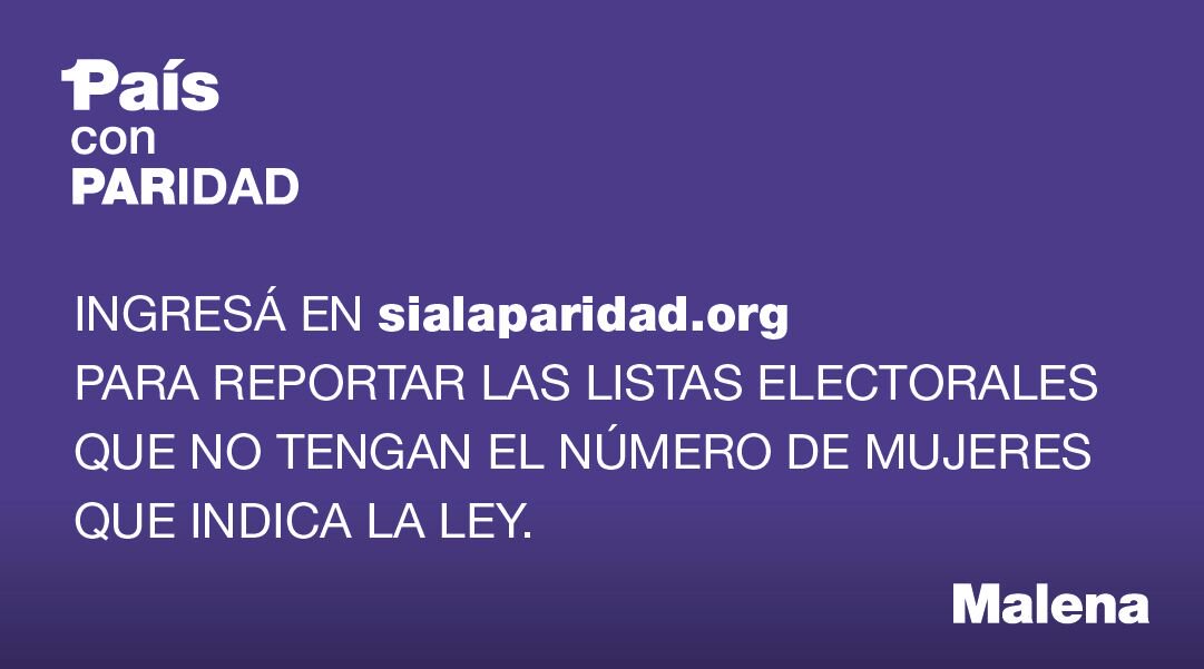 lauriabalos's tweet photo. #Unpaisconparidad https://t.co/yUGbzfwfPj