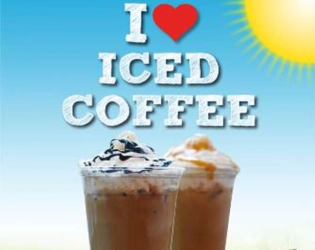 CollegeArmsJDW's tweet photo. Have your choice between a Caramel or Vanilla Frappe and stay cool as you enjoy the sun ☀️ https://t.co/BzgsDxUB82