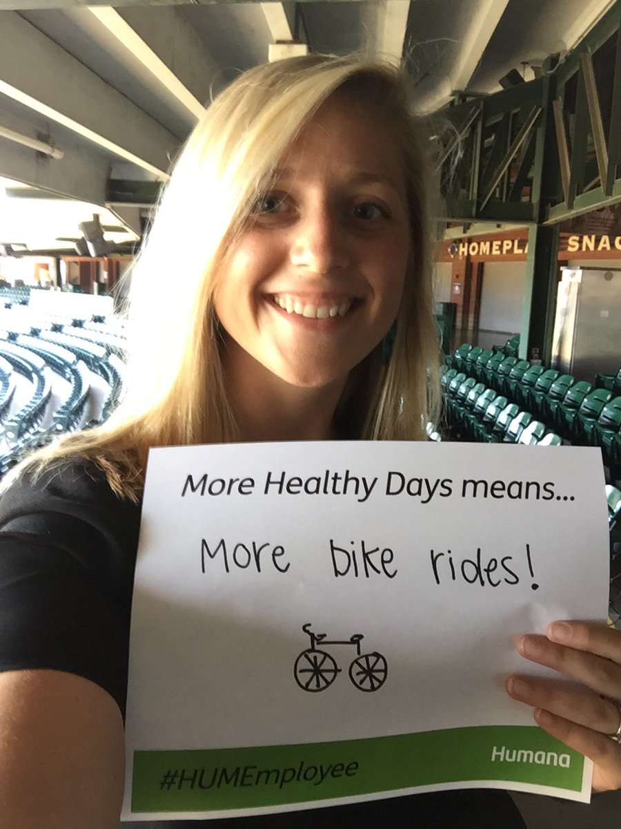 mkrones03's tweet photo. Conquering the @Humana Mile with my team on #NationalSelfieDay! #MoreHealthyDays means more 🚴🏼‍♀️ https://t.co/43ogAjXr4b
